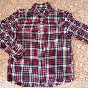 Vineyard Vines Men’s Slim Fit Whale Shirt Blue Red Plaid Long Sleeve Medium